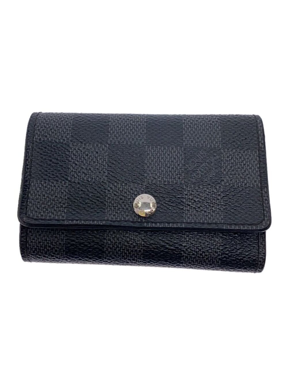 LOUIS VUITTON Multicles Ebene Brown Leather Black
